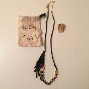 Madewell Necklace & Stacked Ring